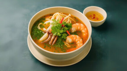 Spicy Seafood Tom Yum Noodle Soup